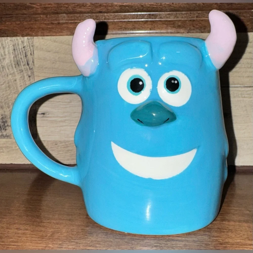 Super Cute 🥰 Disney Pixar Monsters Inc Sully  face with horns 😈 3D design Mug - Picture 3 of 11